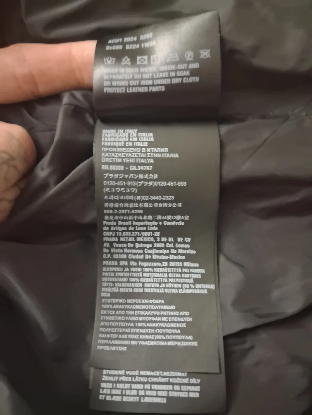Prada insulated hooded